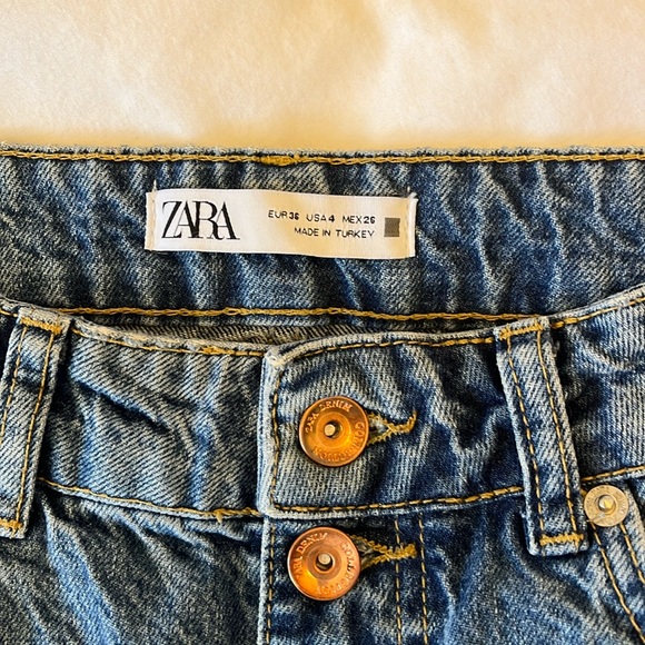 Zara wide leg jean, size 4 - Picture 3 of 6
